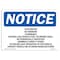 Signmission OSHA Notice Sign, 5" Height, 7" Width, Stop Motor No Smoking Flammable CNG Shall Sign, Landscape OS-NS-D-57-L-18480 - alternate 1